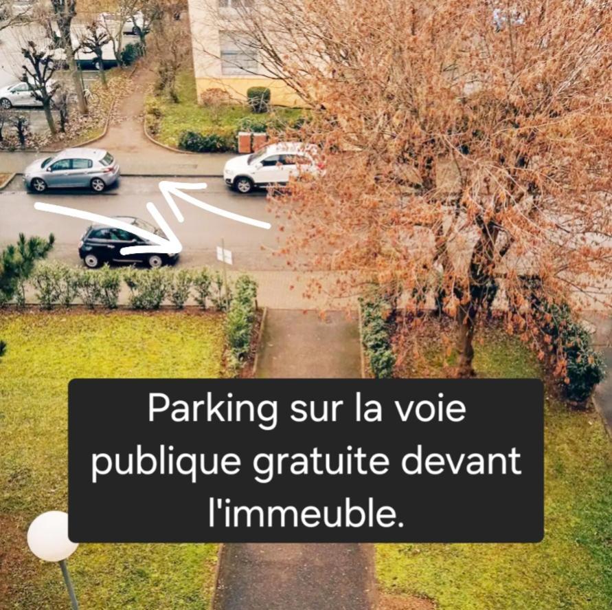 Logement Dans Residence - A 10 Km Du Centre Ville Et A 5 Minute Du Parlement Europeen Avec Parking Gratuit Hoenheim Exteriör bild